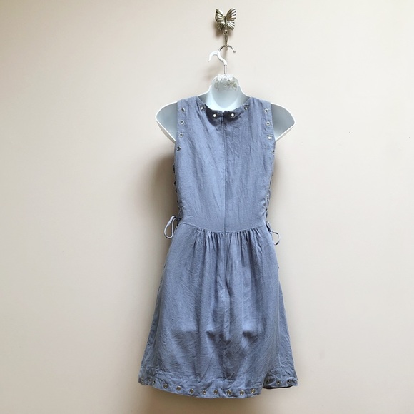 Reformation eyelet dress chambray - Picture 2 of 8